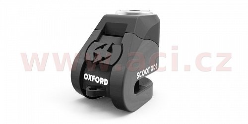 zámek kotoučové brzdy Scoot XD5, OXFORD - Anglie (černý, průměr čepu 6 mm)